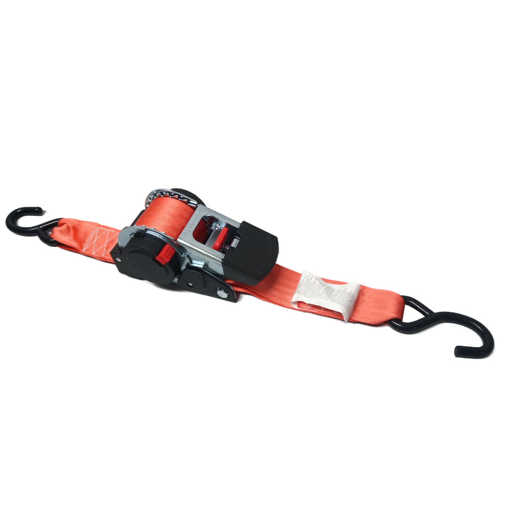 Dureno - Retractable Ratchet ( S Hook ) - 1500 KG Break Strength - 2" X 14.8' - AR50S